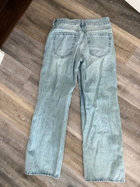 Size 00R/W24 Hollister Light Blue Low Rise Baggy Jeans